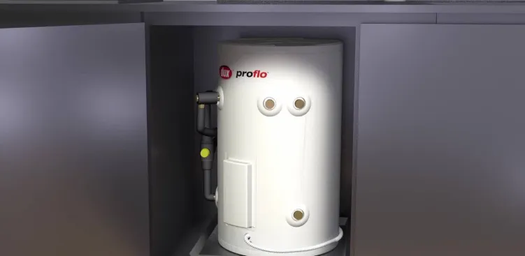 installed heater in kitchen