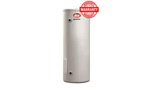 Dux Proflo 125L Narrow Diameter with warranty badge