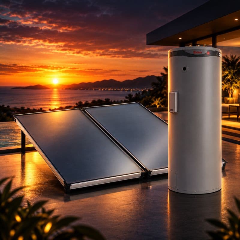 Solar hot water system installed on the Sunshine Coast
