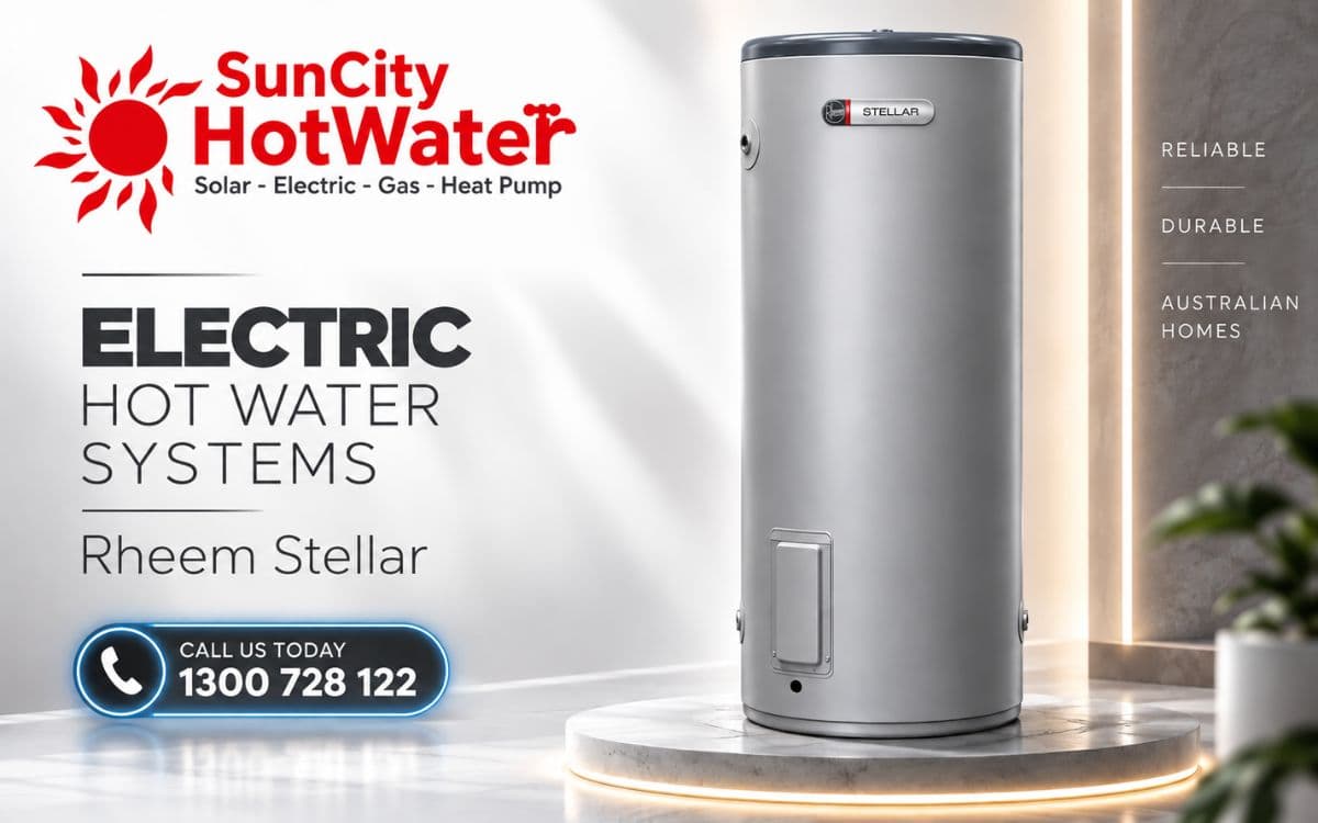 Rheem Stellar electric hot water systems — Sunshine Coast, Brisbane & Gympie