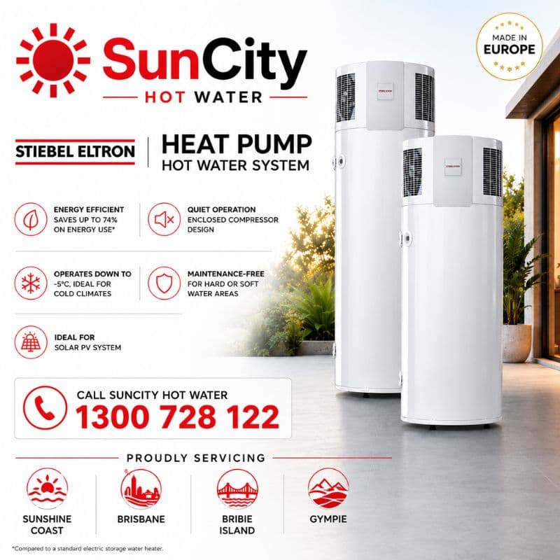 Stiebel Eltron WWK 302H heat pump hot water systems — Sunshine Coast, Brisbane & Gympie