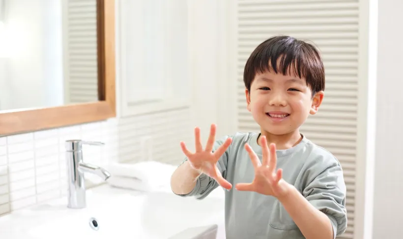 Cheerful-Boy-Washing-