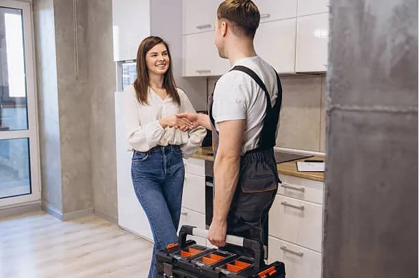 Two people shaking hands