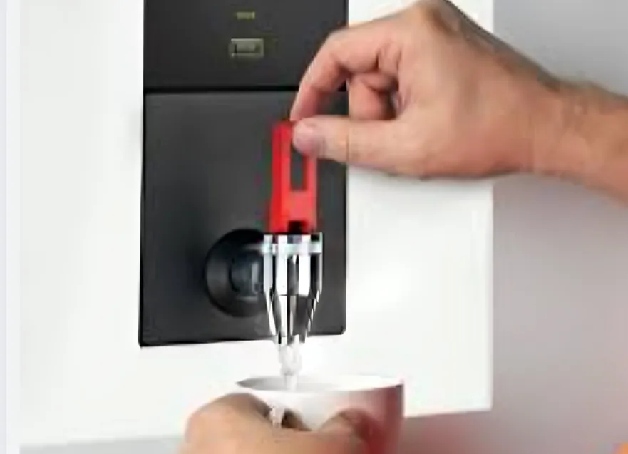 Rheem Lazer Eco boiling water unit delivering instant hot water for fast service and improved efficiency.