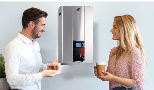 boiling water unit with intuitive controls and adjustable temperature settings for efficient use.