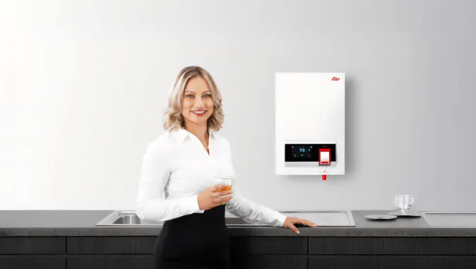 Rheem Lazer Office boiling water unit with overheat protection, temperature control, and child safety locks for safe, durable use.