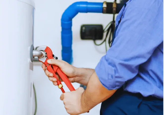 Qualified technician performing routine maintenance