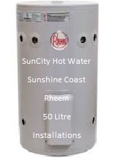 50 litre Rheem hot water system Sunshine Coast
