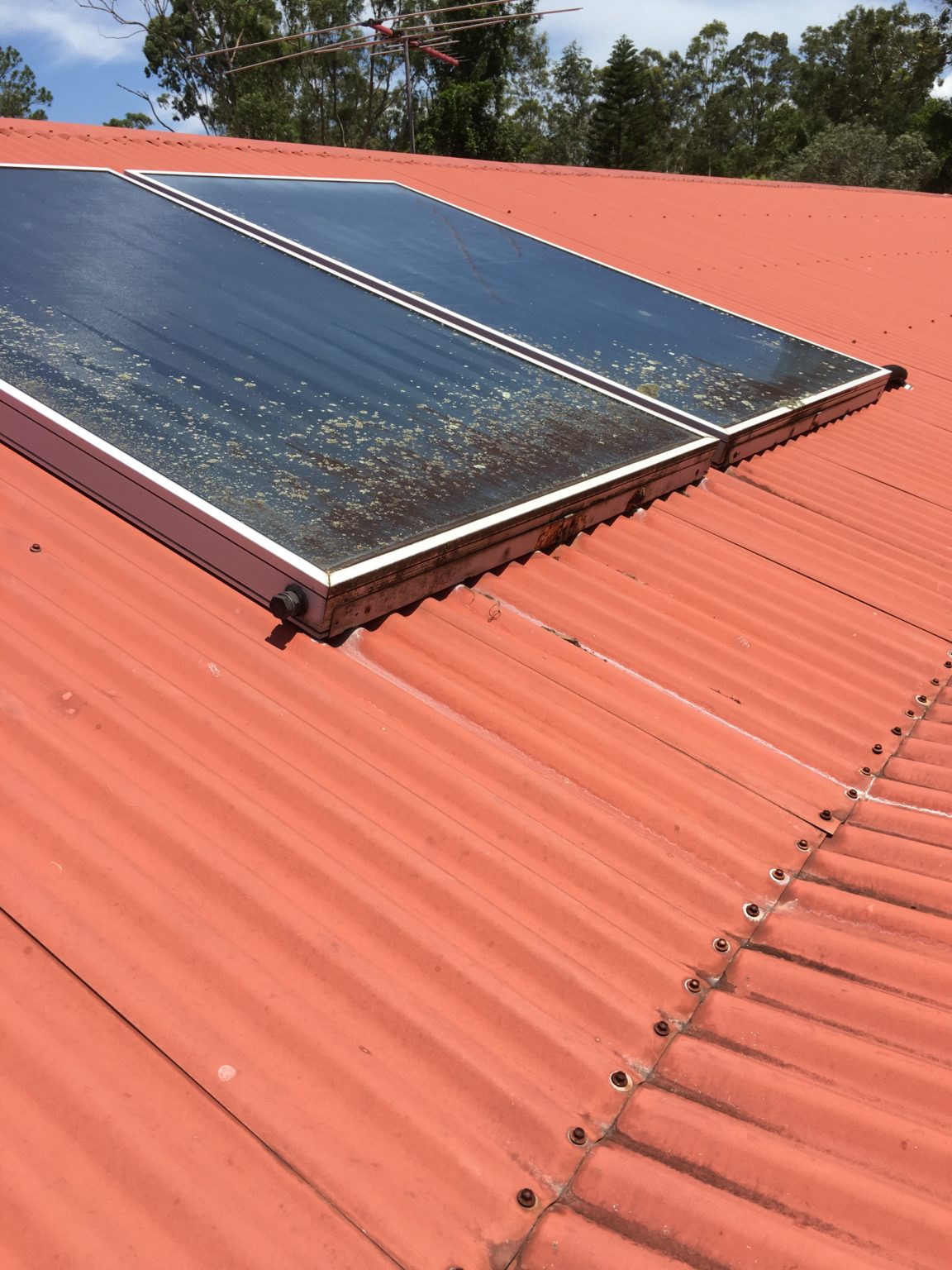 Conergy solar hot water panels replaced in Brisbane suburb of Narangba