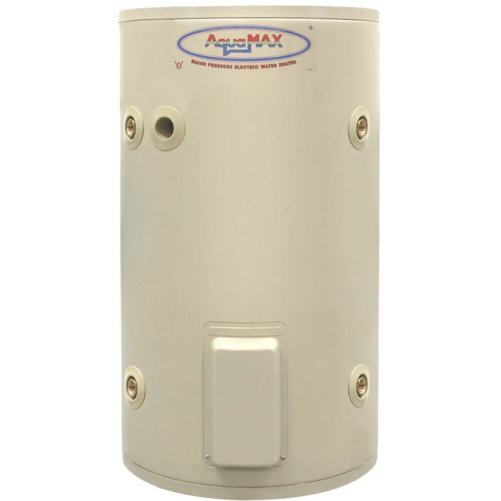 AquaMAX 80L VE electric water heater by SunCity Hot Water, compact and energy-efficient unit with 80-litre capacity and 10-year cylinder warranty for small homes and apartments.