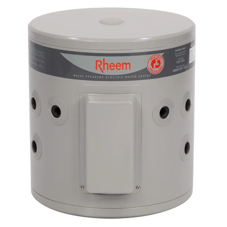Rheem 25L Electric Water Heater with plug compact design for restricted spaces