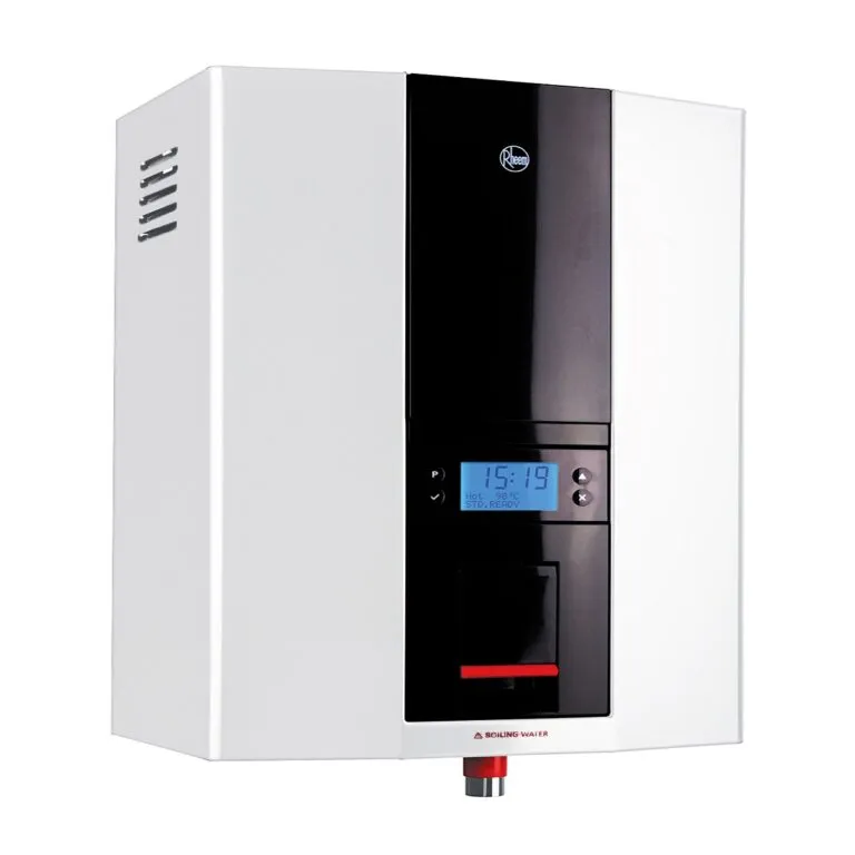 Rheem Lazer Office 3L commercial boiling water unit with compact design and advanced technology, delivering instant boiling water for busy workplaces.