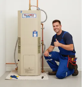 AquaMAX G270SS gas storage water heater with hassle-free installation, energy efficiency, and reliable hot water supply.