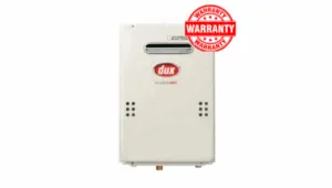 heater with warranty badge